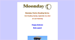 Desktop Screenshot of moondaypoetry.com